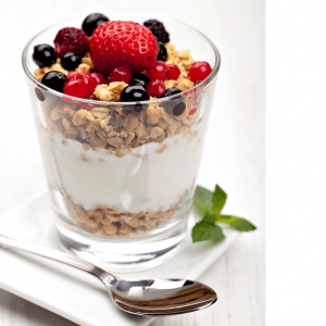 desayuno saludable yogur