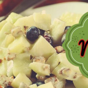 Receta navideña fácil de Ensalada de Manzana