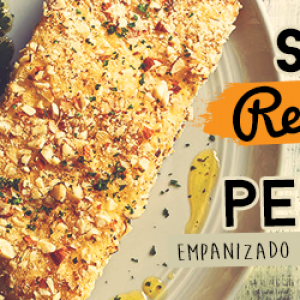 Sana receta de Pescado empanizado con harina de almendras