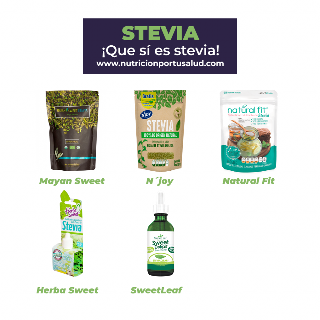consumo de stevia en bebidas